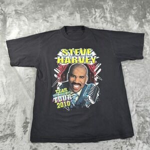 Steve Harvey Shirt Mens Small Tear Your Mouth Out Tour Rap Tee 2010 Comedy